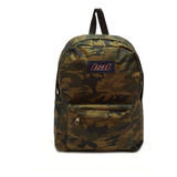 Mochila Escolar Lsd 10.1203 Color Camuflado Verde Militar 27l