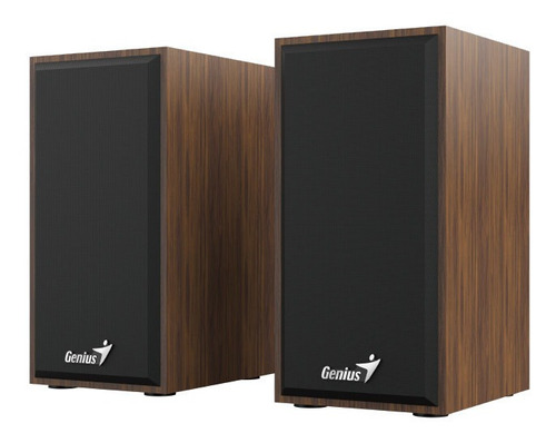 Parlante Genius Sp-hf180 Madera 6w Rms