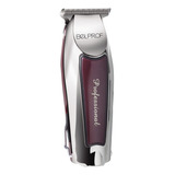 Patillera Trimmer Inalambrica Profesional Belprof Barberia Color Gris