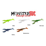 Kit 8un Isca Artificial Slow Crab Soft Bass Monster 3x