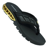 Chinelo Kenner Rakka Full Force L7 Original - Preto/dourado