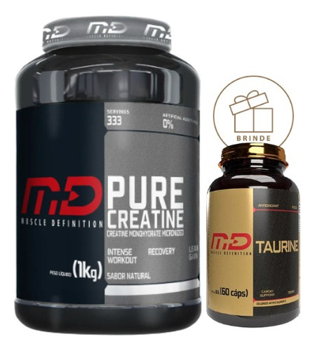 Creatina Pura 1kg Md Creatine Monohidratada 100% Pura