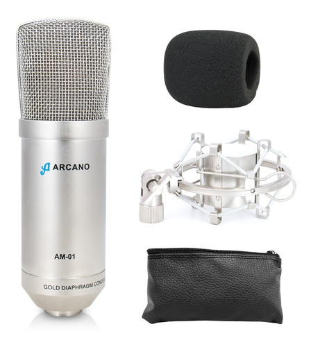 Sj Microfone Arcano P/ Estúdio Am-01 Condensador
