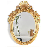 Espejo Ovalado Antiguo De 26 X 35 Pulgadas Sala De Esta...
