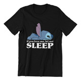 Polera Unisex Lilo Y Stitch Mono Dormir Estampado Algodon