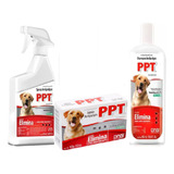 Shampoo Spray Jabón Para Mascotas Antipulgas Combo Ppt