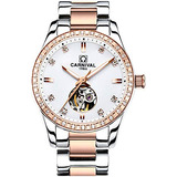 Reloj Mecánico Automático De Mujer Carnival Waterproof