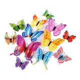 Mariposas 3d Pegatinas Pared, 12 Uds. Decorar Colores Varios