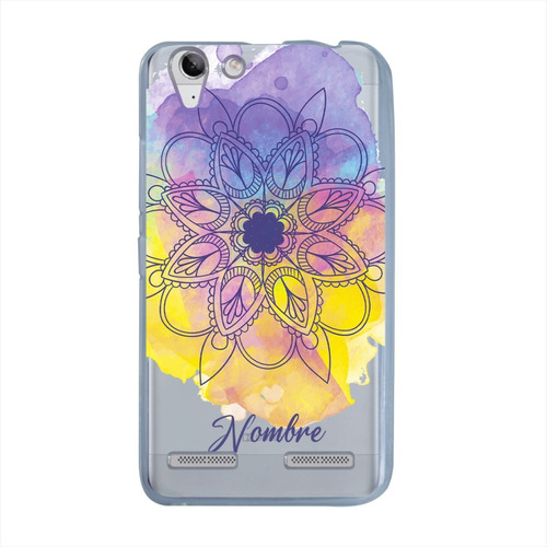 Funda Lenovo K5 K6 Antigolpes Mandalas Personalizada Nombre