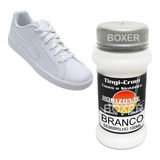 Tinta Para Tenis Branca Solado Couro Sapato 100ml + Pincel