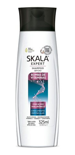 Shampoo Para Cabelo Bomba De Vitaminas Vegano Skala 325ml