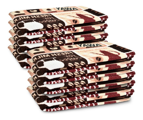 12 Pack Trapo De Cocina 36x36  100% ALG. Ultra Absorbente