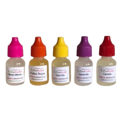 5 Esencias Aromática 10ml Para Difusor Perfumería Jabón Vela | Envío gratis