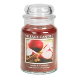 Village Candle Tarro Grande De Boticario De Manzanas Y Canel