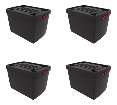 Combo De 4 Cajas Organizadoras Heavy Box Ultra Resistentes