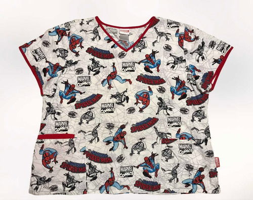 Top Clinico Uniforme Spiderman Marvel Original Talla 2xl