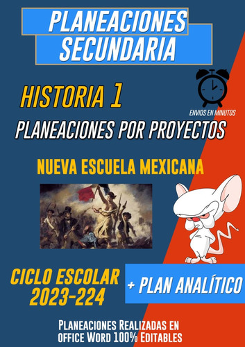 Planeación Historia 1 Por Proyectos Secundaria