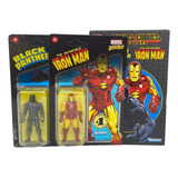 Marvel Legends Retro Iron Man Black Panther Pack