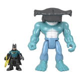 Batman Y Rey Tiburón Figura 17cm Imaginext Mattel Gmp97