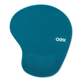 Mouse Pad Oex Mp200 De Tecido Azul Turquesa