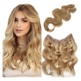 Extensiones De Cabello Humano Real Ondulado Con Clip, Extens