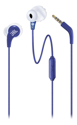 Fone De Ouvido Endurance Run In-ear C/ Microfone Azul Jbl