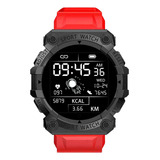 Smartwatch Reloj Inteligente Ruffo Rf-fd68 Deportivo Rojo N Color De La Caja Negro Color Del Bisel Negro