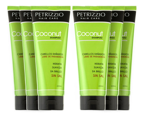 Shampoo Coco Petrizzio Pack 6