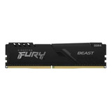 Memória Ram Fury Beast Ddr4 Color Preto  8gb 1 Kingston Kf42