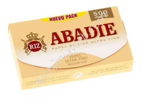 Papel Abadie -  500 Papelillos 1  1/4 X8 Unidades