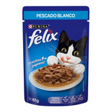 Snack Gato Felix Sensación Pescado Blanco En Salsa 1 Sobre
