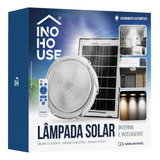 Luminaria Solar Interna Inteligente Controle Remoto 3 Cores