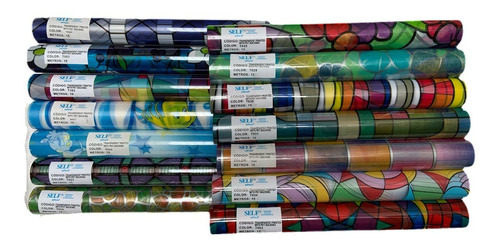 Papel Laminado Autoadhesivo Vitreaux 45 Cm Venta X Mts