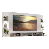 Painel Tv 65  Com 2 Leds Vegas Premium Multimóveis V3675 Cor Branco