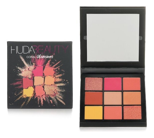 Huda Beauty Obsessions Eyeshadow Palette Coral 100% Original