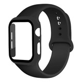 Capa Case Silicone Para Apple Watch+ Pulseira 38/40/42/44mm 