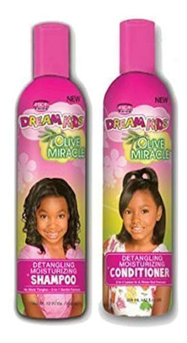 Dream African Pride Kids Olive Milagro Desenredante Champú.