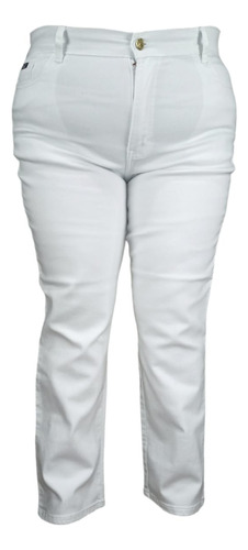 Pantalón De Mezclilla Curvy Eg, Eeg, Blanco