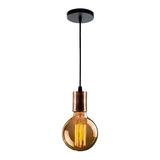 Colgante Moderno Bell Capuchon Cobre Viejo Vintage Apto Led 