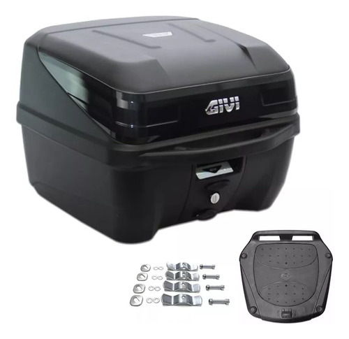 Bau Bauleto Moto Givi Monolock 33l Traffic 3 Preto Titan 160