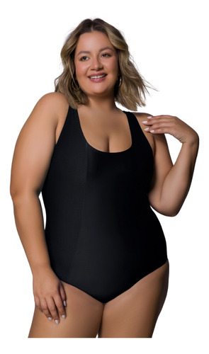 Maiô Plus Size Clássico Básico Verão Praia Piscina Selene