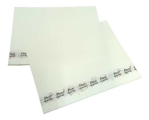 Manteles Individuales Papel Blanco Descartable X 200 Uni