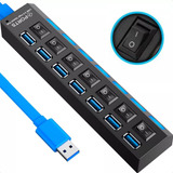 Hub Usb 3.0 Alta Velocidade 7 Portas Adaptador Cabo Extensor