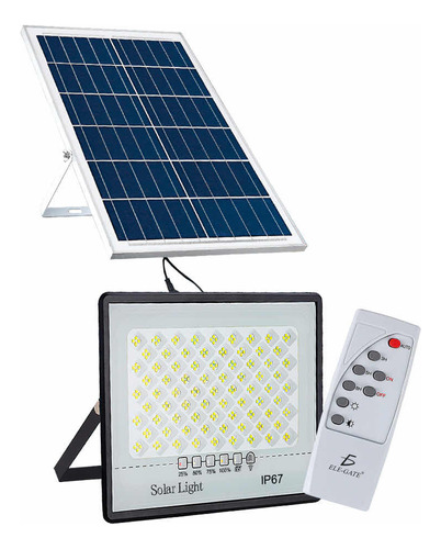 Kit Reflector Led 50w + Panel Solar Cargador + Control
