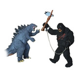 Godzilla Vs King Kong, 30 Cm Articulados Con Sonido Woow