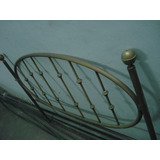 Respaldo Sommier Cama De Bronce Vintage Antiguedad