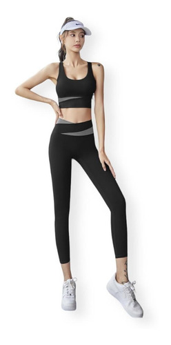 Conjunto Deportivo Para Correr Y Gimnasio Crop Top + Leggins