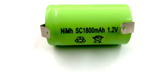 Bateria Sc 1800mah 1,2v Com Terminal Para Solda 03pçs 