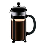 Cafetera Bodum 1928-01, 1 L, Negra Y Transparente, Manual