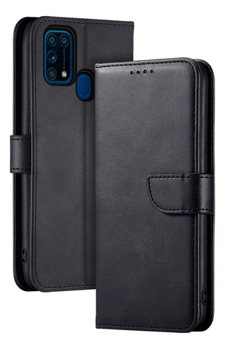 Carcasa Para Samsung Flipcover Premium Elegante Negro